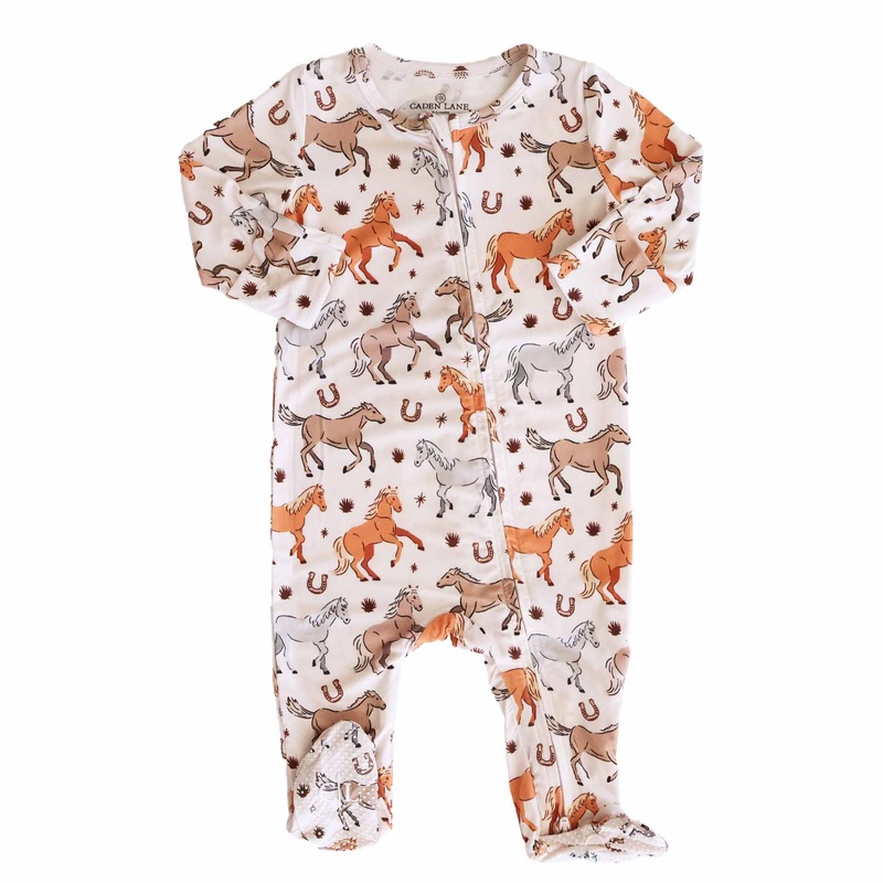 P’s Ponies Zipper Footie