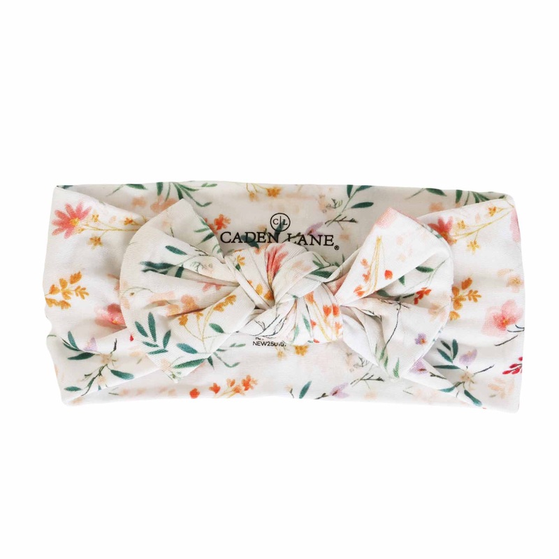 Winnie’s Wildflowers Knit Large Bow Headwrap