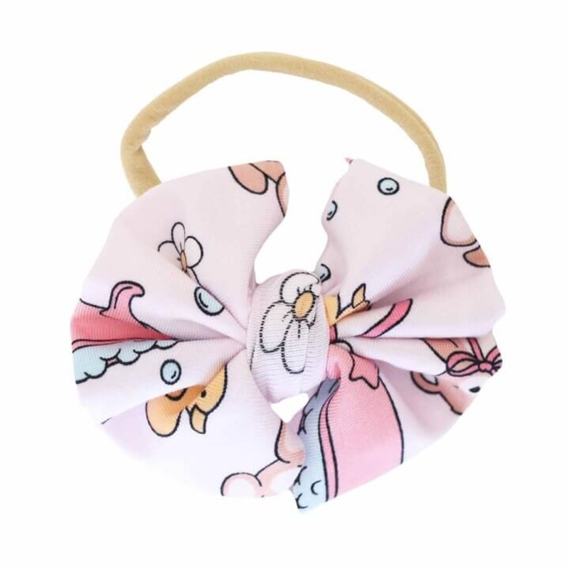 Bathtime Besties Knit Bow Headband | Pink