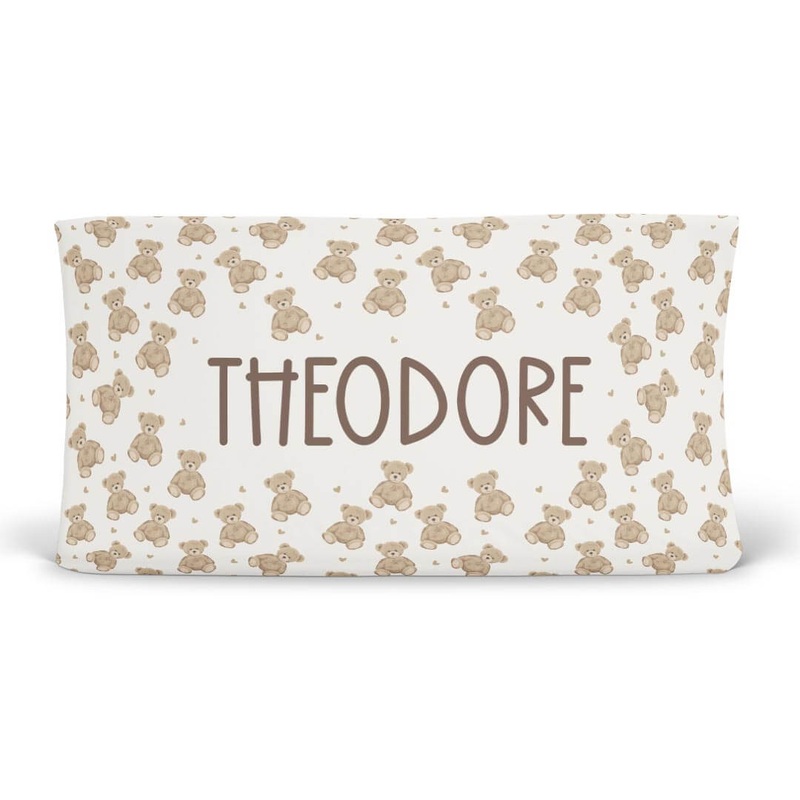 Beary Sweet Personalized Changing Pad Cover