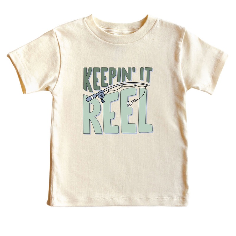 Keepin’ It Reel Kids Graphic Tee | Natural