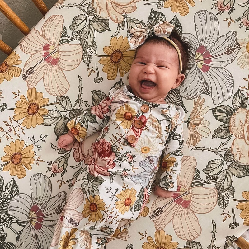Peyton’s Vintage Floral Crib Sheet