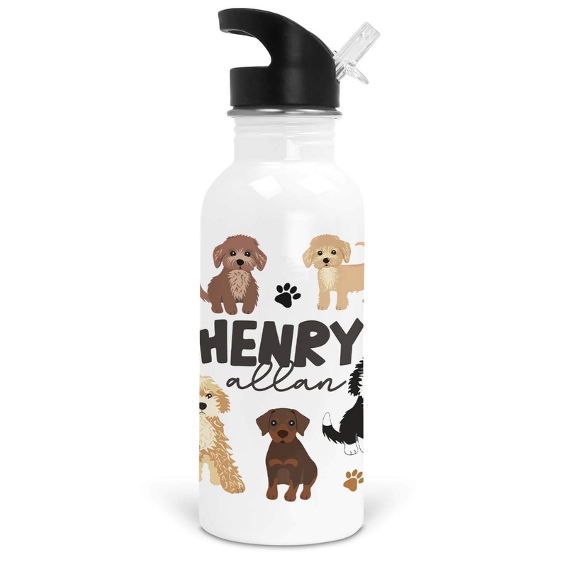 Puppy Pals Personalized Kids Water Bottle