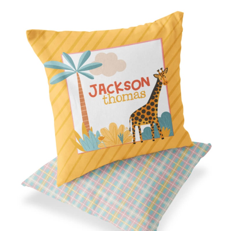 Safari Adventure Personalized Accent Pillow