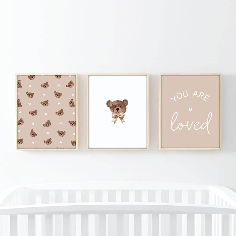Teddy’s Bears Bundled Digital Nursery Wall Art