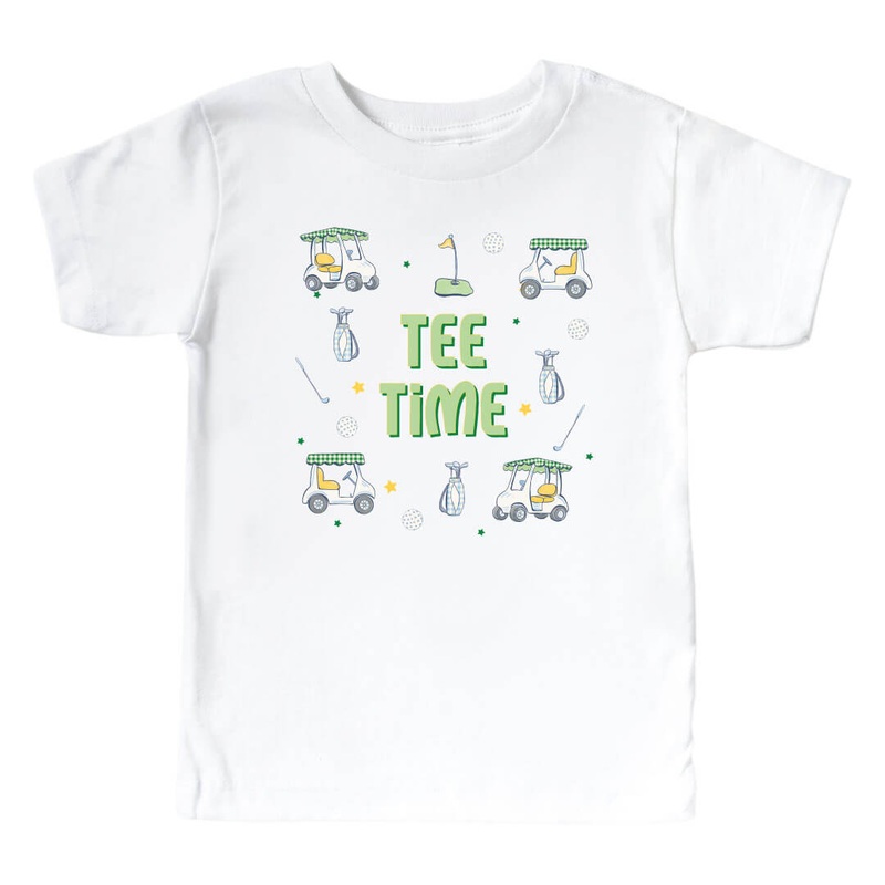 Tee Time Kids Graphic Tee | White
