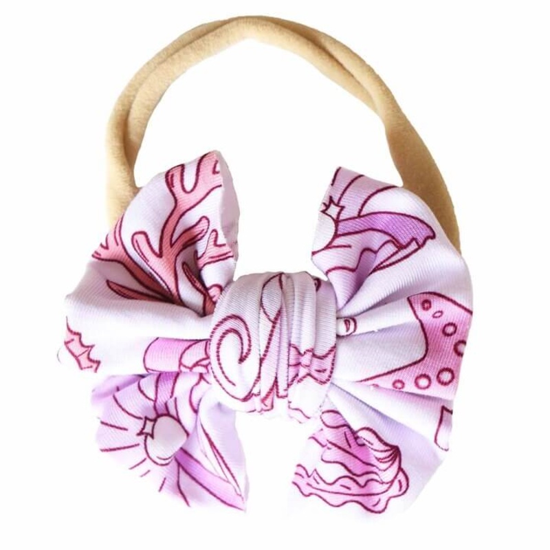 Tiny Tides Knit Bow Headband | Pink