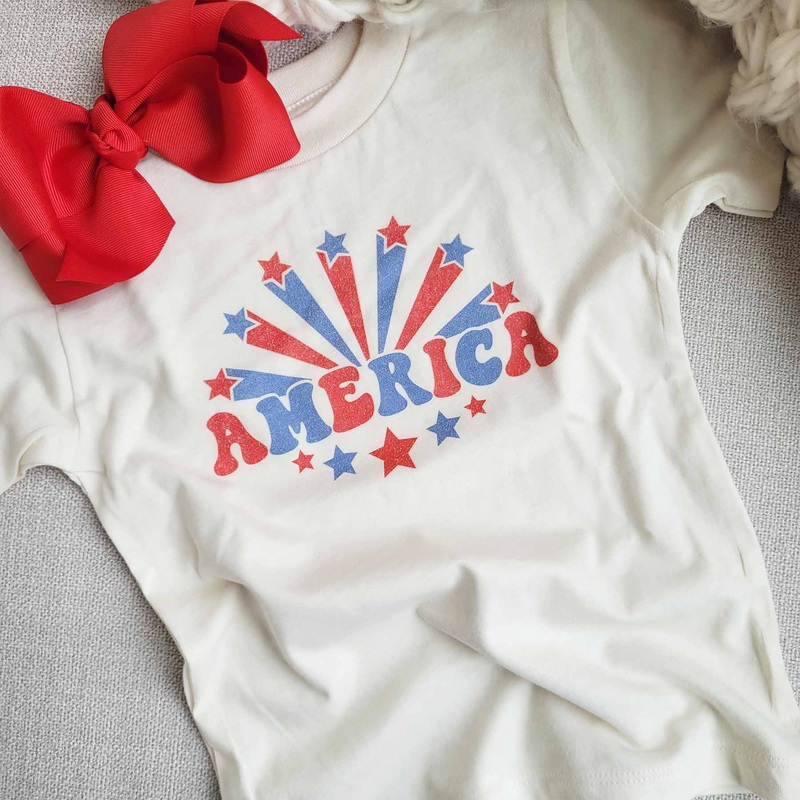 America Kids Graphic Tee | Natural