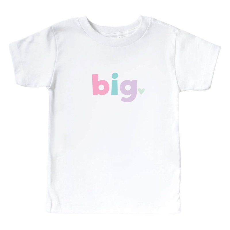 Big, Middle, Little Graphic Tee | White