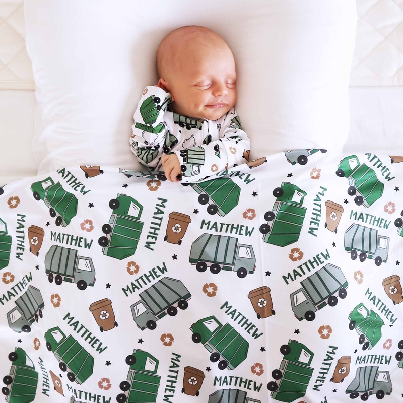 Clean Up Crew Personalized Swaddle Blanket