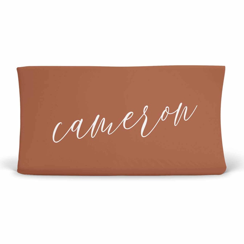 Color Story | Rust Personalized Changing Pad Cover