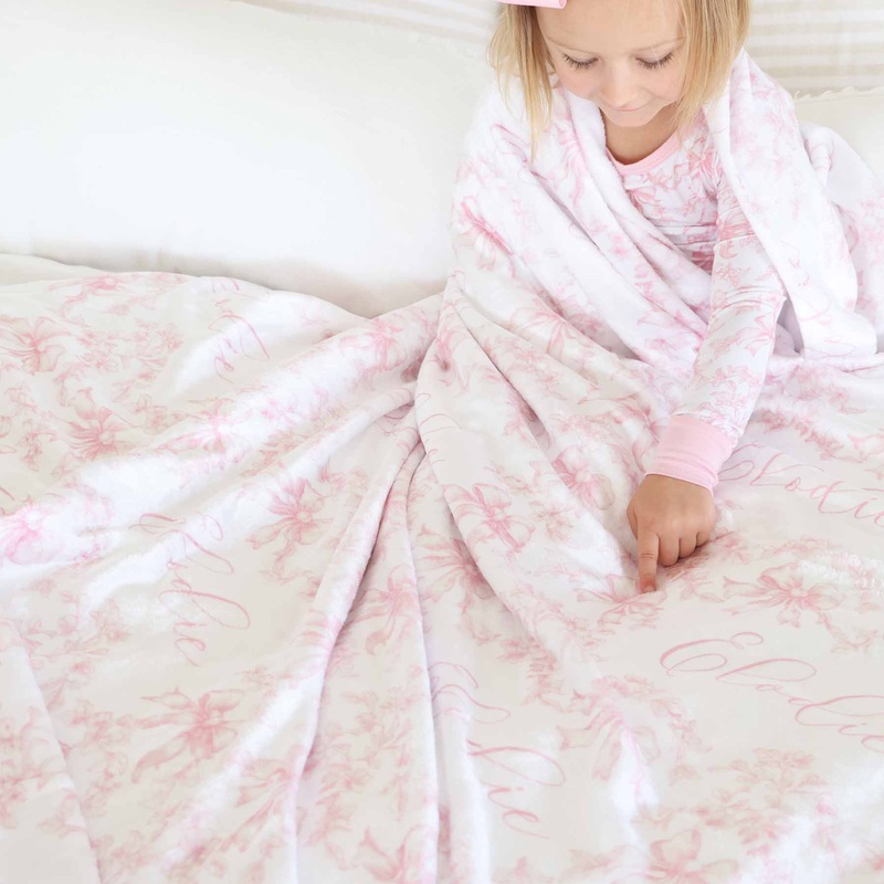Fancy Frills Personalized Kids Blanket
