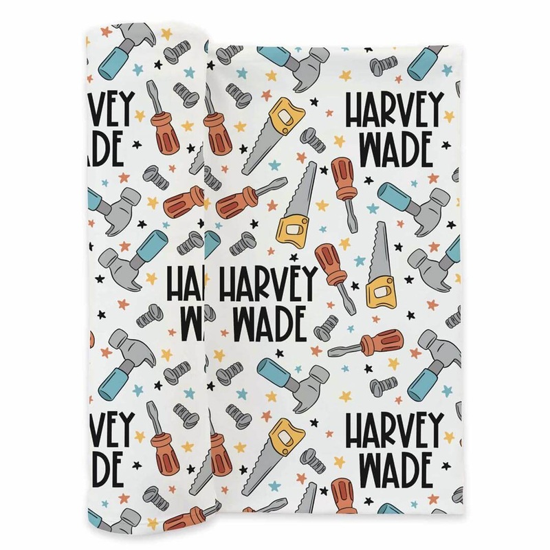 Hammer Time Personalized Swaddle Blanket