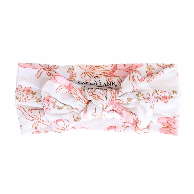Ballet Blossoms Knit Large Bow Headwrap