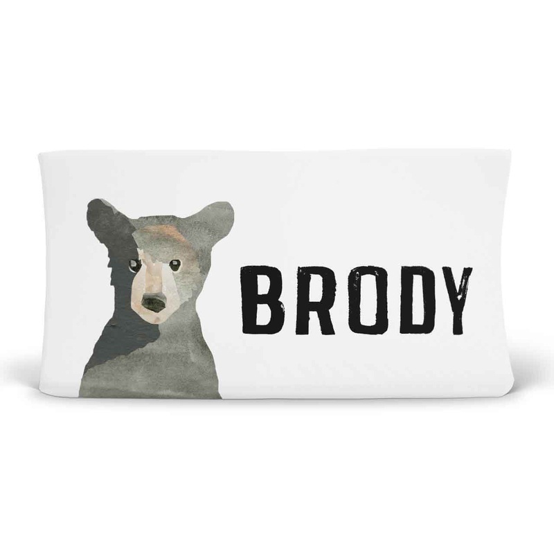 Brody’s Bear & Mountain Adventure Personalized Changing Pad Cover