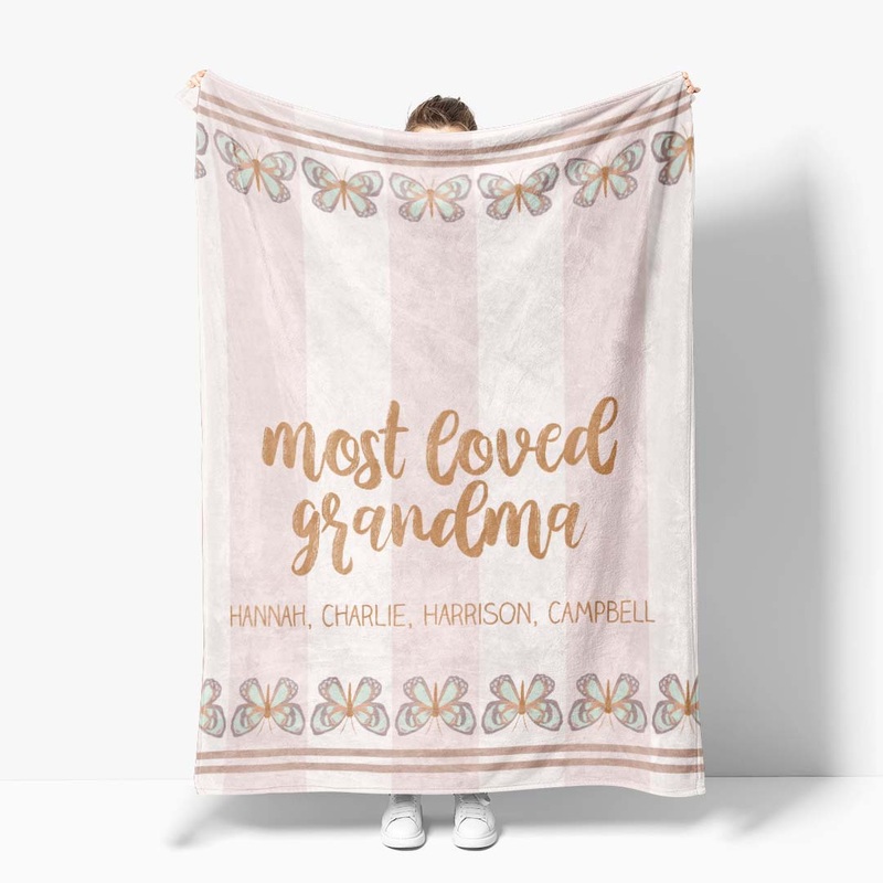 Personalized Blanket | Grandma’s Butterfly Love