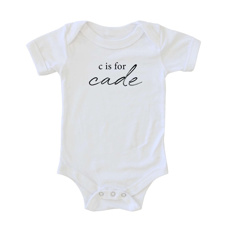 Personalized Graphic Bodysuit | White