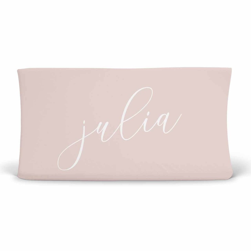 Color Story | Blush Personalized Changing Pad Cover