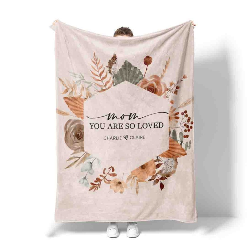 Personalized Blanket | Floral Arrangement