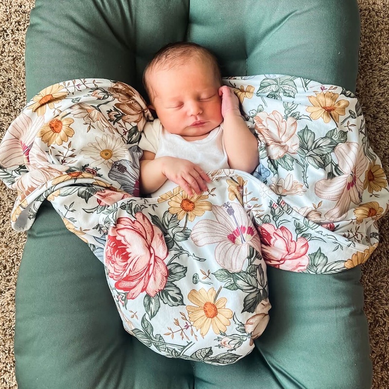 Peyton’s Vintage Floral Oversized Swaddle Blanket
