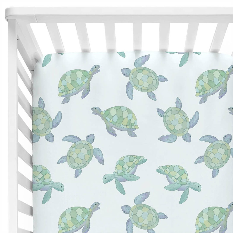 Totally Turtles Crib Sheet
