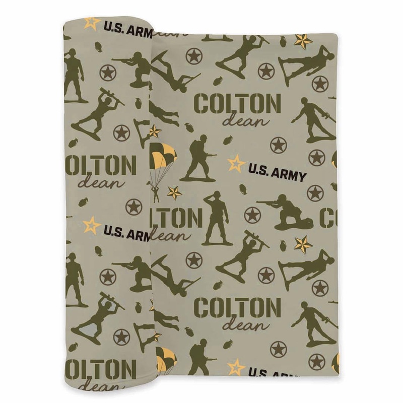 U.S. Army Personalized Swaddle Blanket