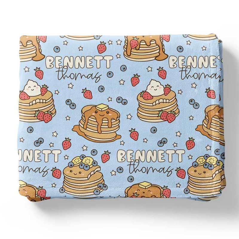 Brunch Buddies Personalized Kids Blanket