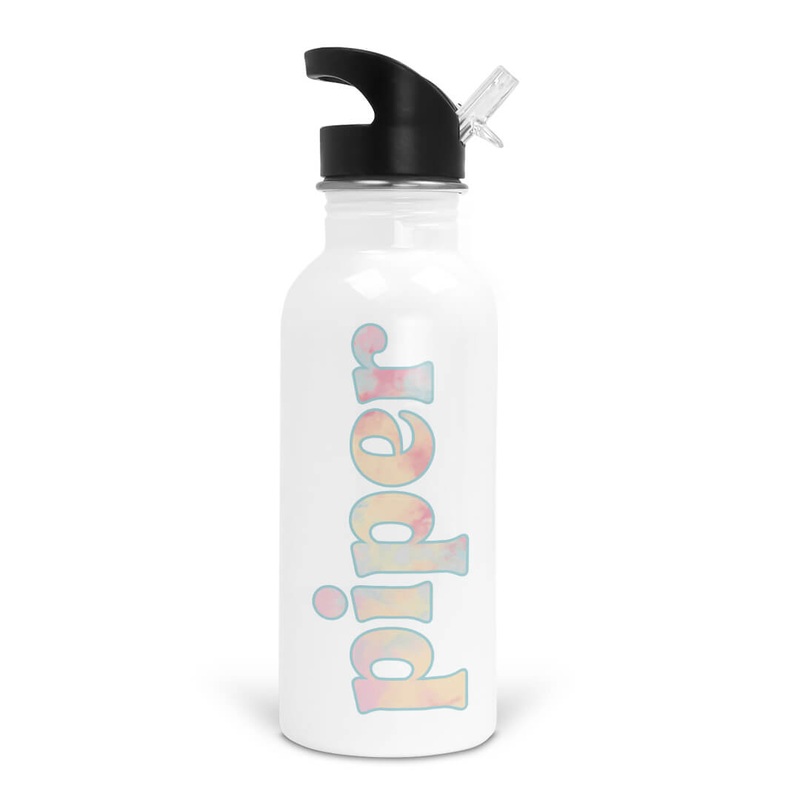 Candy Clouds Personalized Kids Water Bottle