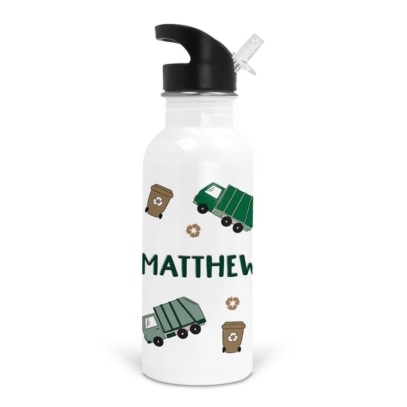 Clean Up Crew Personalized Kids Water Bottle