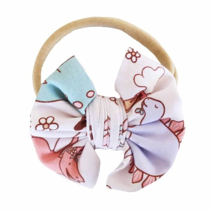 Dolly’s Dinos Knit Bow Headband
