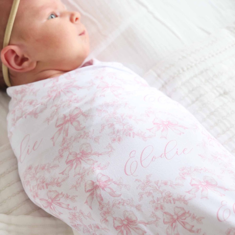 Fancy Frills Personalized Swaddle Blanket