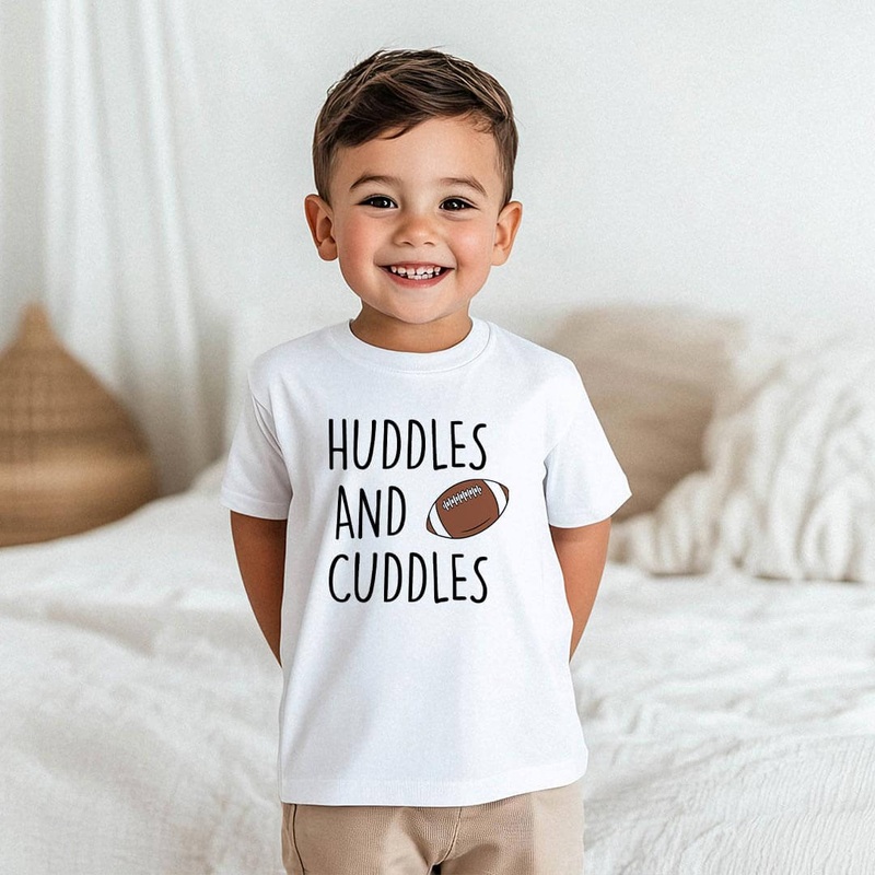 Huddles & Cuddles Kids Graphic Tee | White