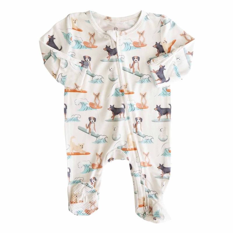 Paddle Pups Zipper Footie