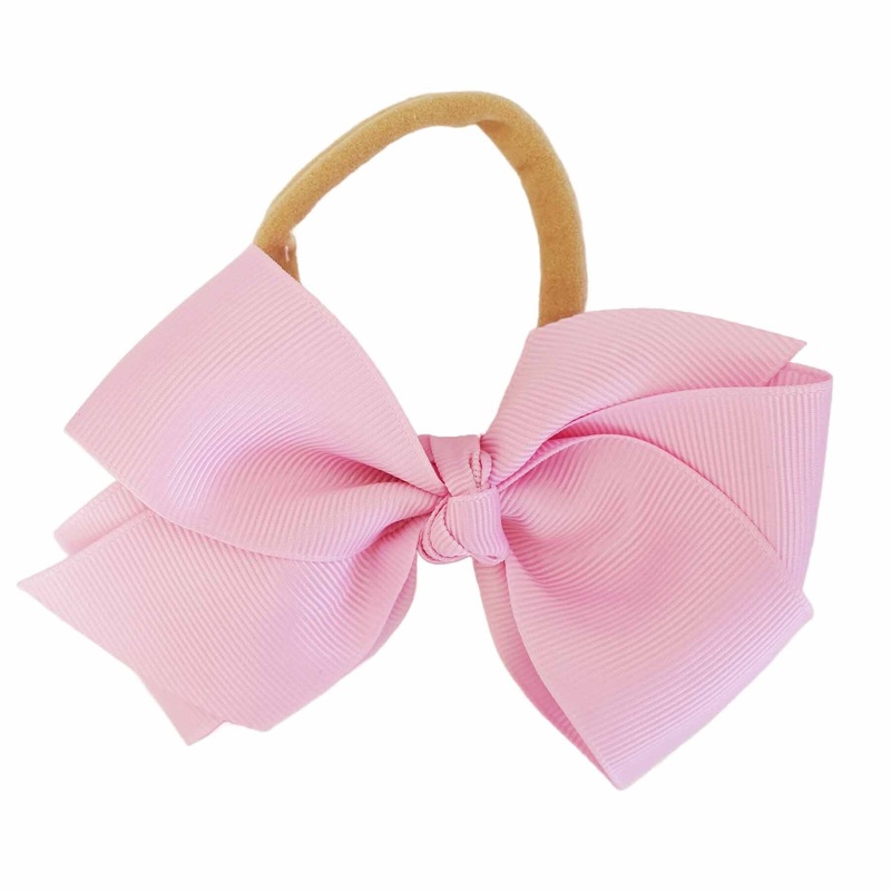 Ribbon Bow Headband | Pink Lemonade