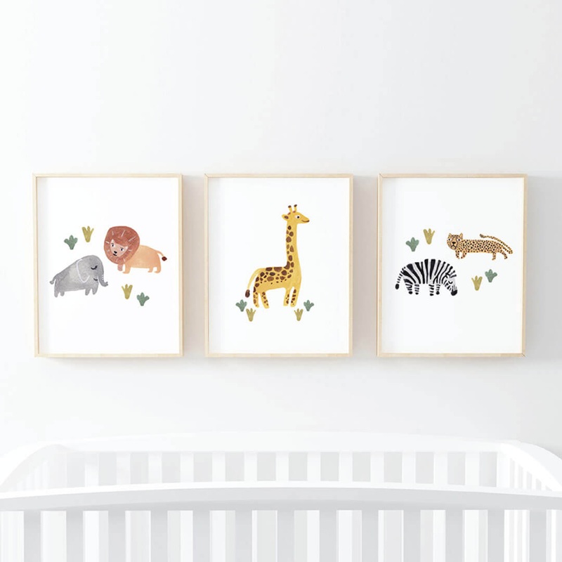 Safari Party Bundled Digital Nursery Wall Art
