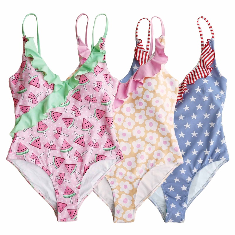 Women’s Ruffled One-Piece Swimsuit | All Prints