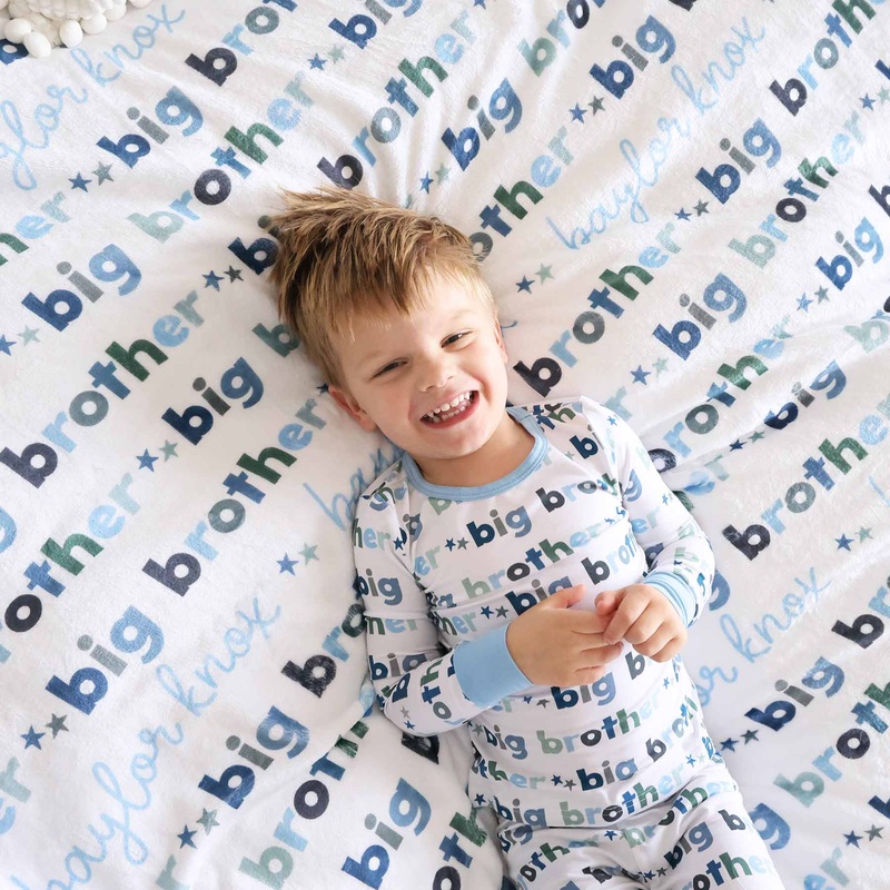 Big Brother Personalized Kids Blanket