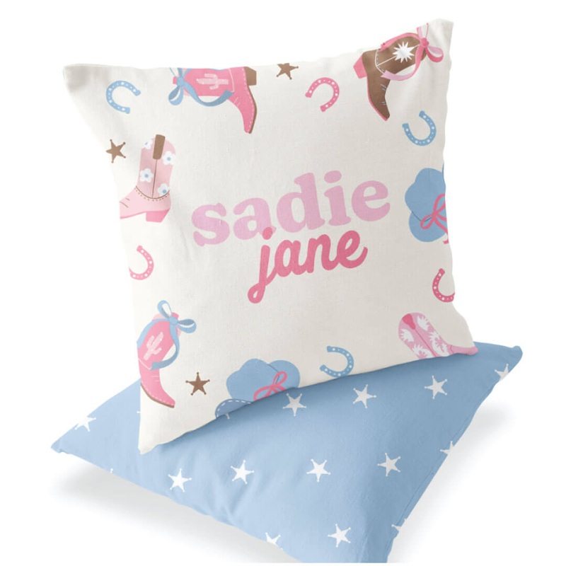 Boot Scootin’ Personalized Accent Pillow