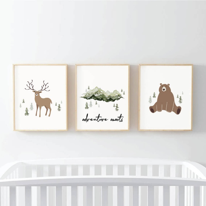 Forest Friends Bundled Digital Nursery Art