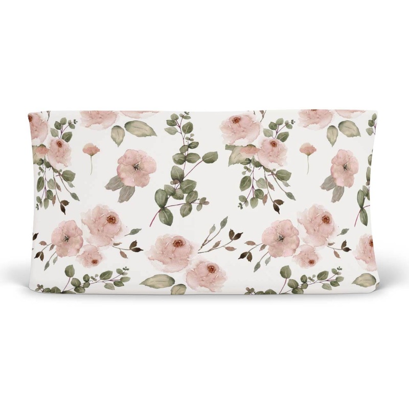 Millie’s Dusty Rose Garden Changing Pad Cover