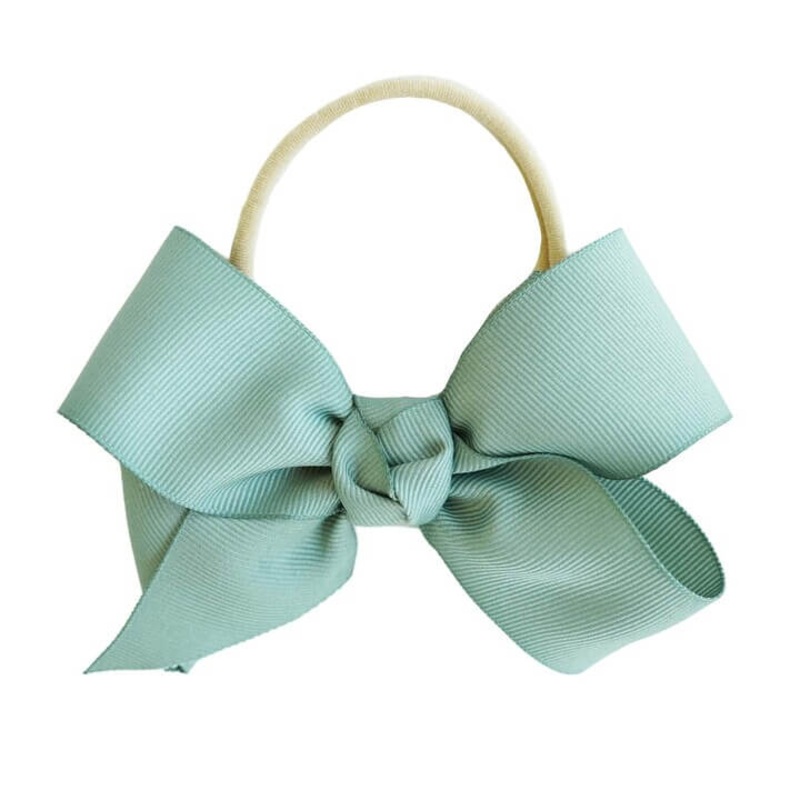 Ribbon Bow Headband | Sea Green