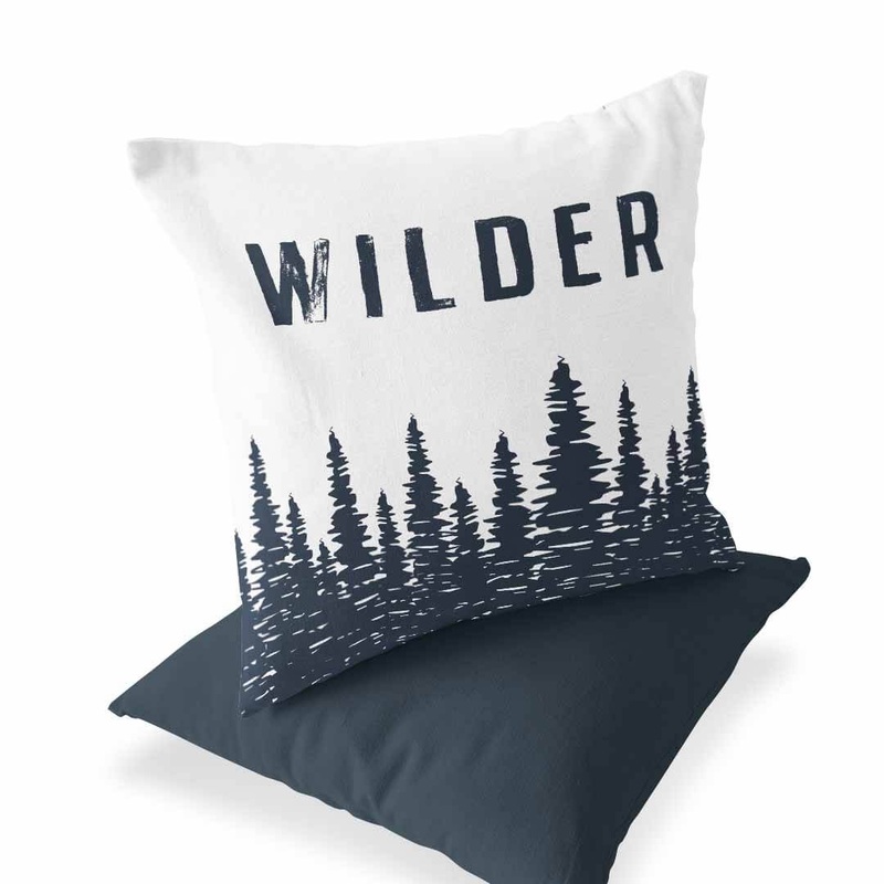 Wilder’s Forest Personalized Name Throw Pillow