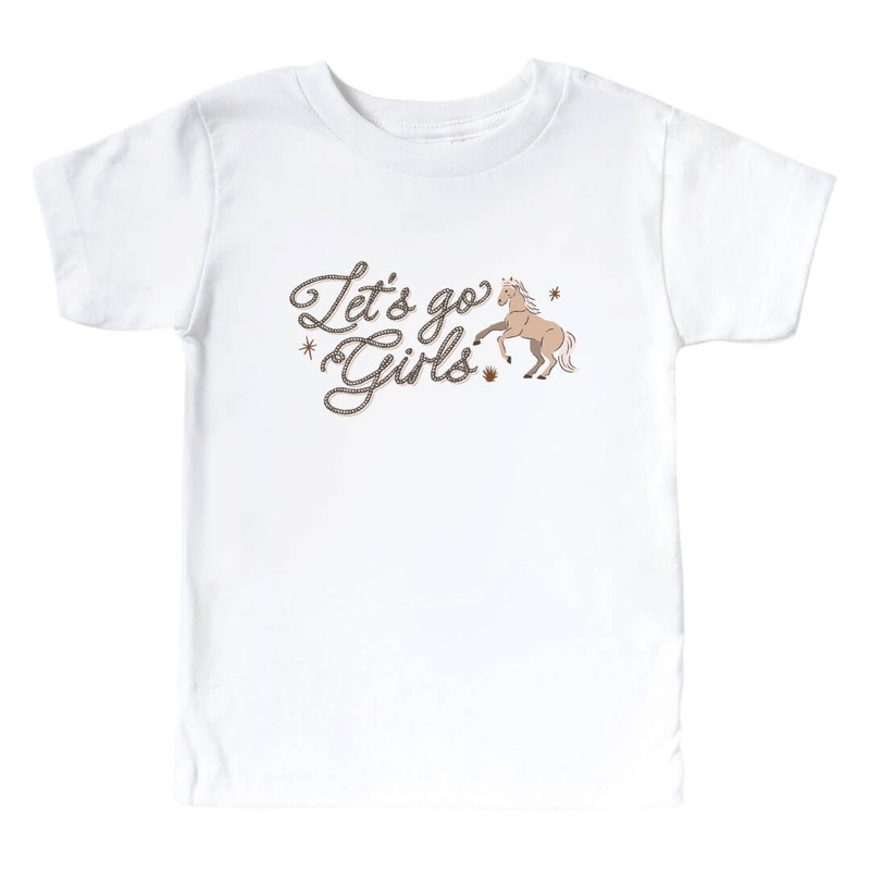 Go Girls Kids Graphic Tee | White