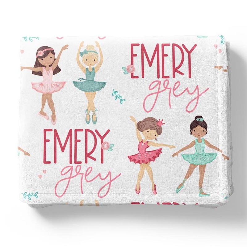 Tiny Dancers Personalized Toddler Blanket