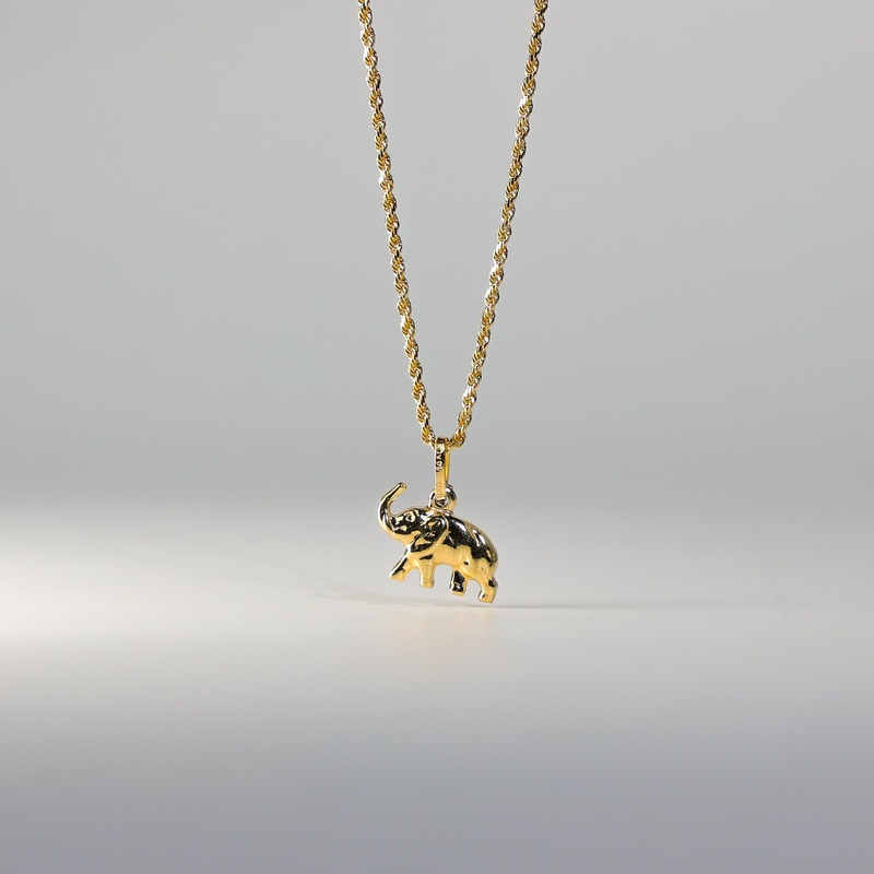 Gold Elephant Pendant – Model 491