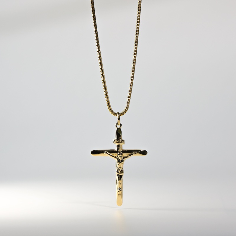 Gold Large Classic Beautiful Cross Pendant – Model 0854