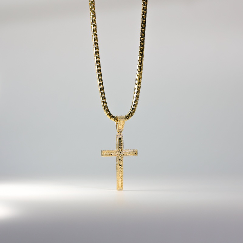 Gold Large Cross Pendant – Model 2205