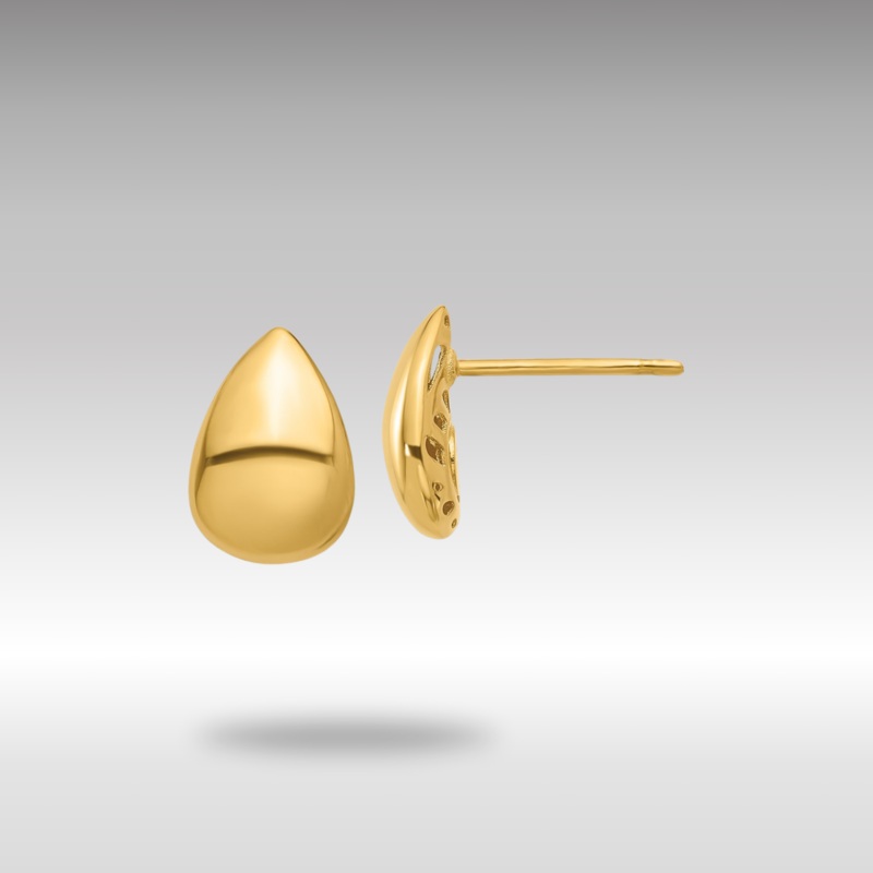 Gold Leslie’s 14K Polished Teardrop Post Earrings Model-LE2632