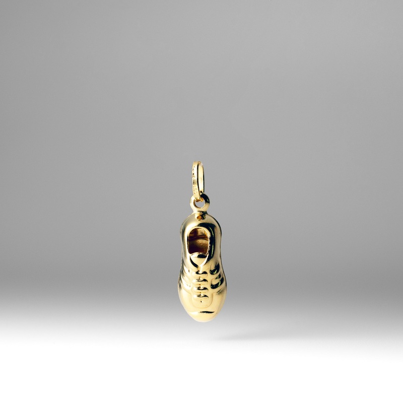 Gold Soccer Cleat Enamel Pendant – Model 518