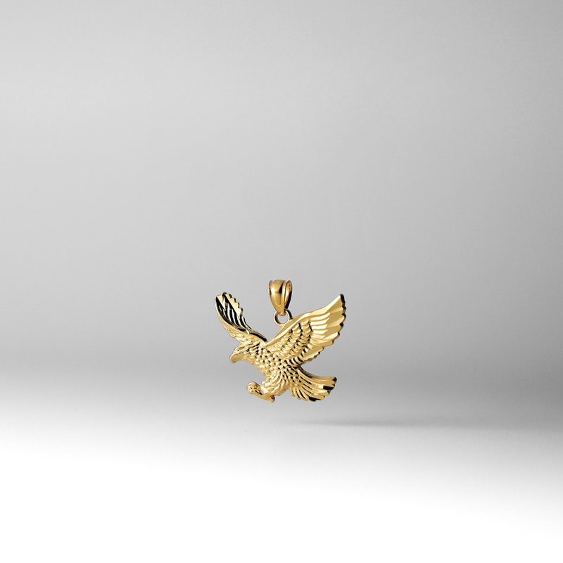 Gold Flying Eagle Pendant – Model 1596